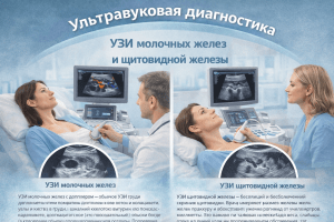 УЗИ молочных желез и щитовидной железы