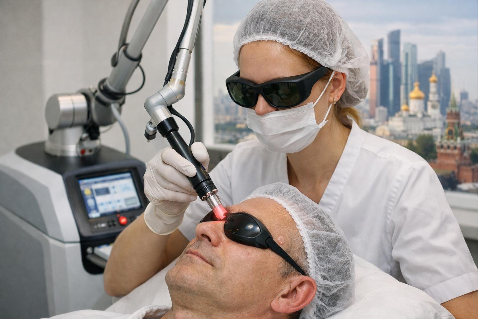 Удаление бородавок лазером в Москве