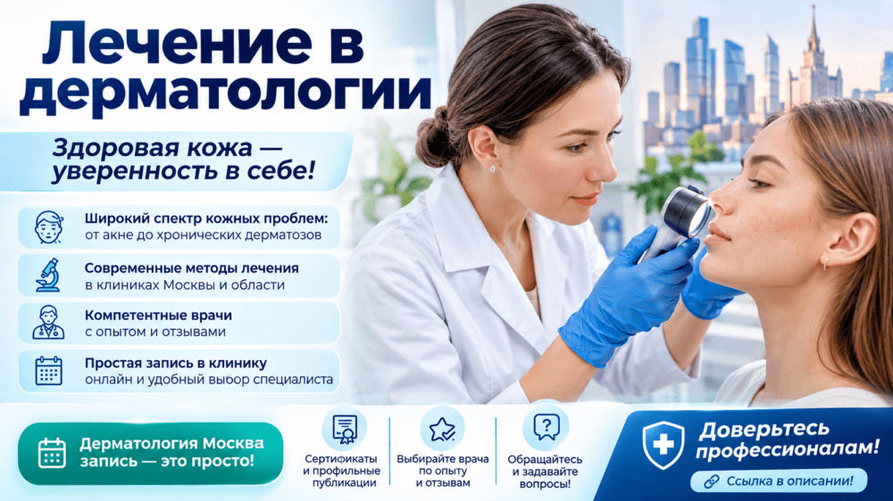Дерматология в Москве: запись на прием онлайн, современные методы