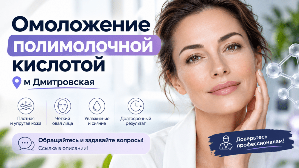 Омоложение лица 45+ м Дмитровская: антивозрастной уход, минус морщины и птоз