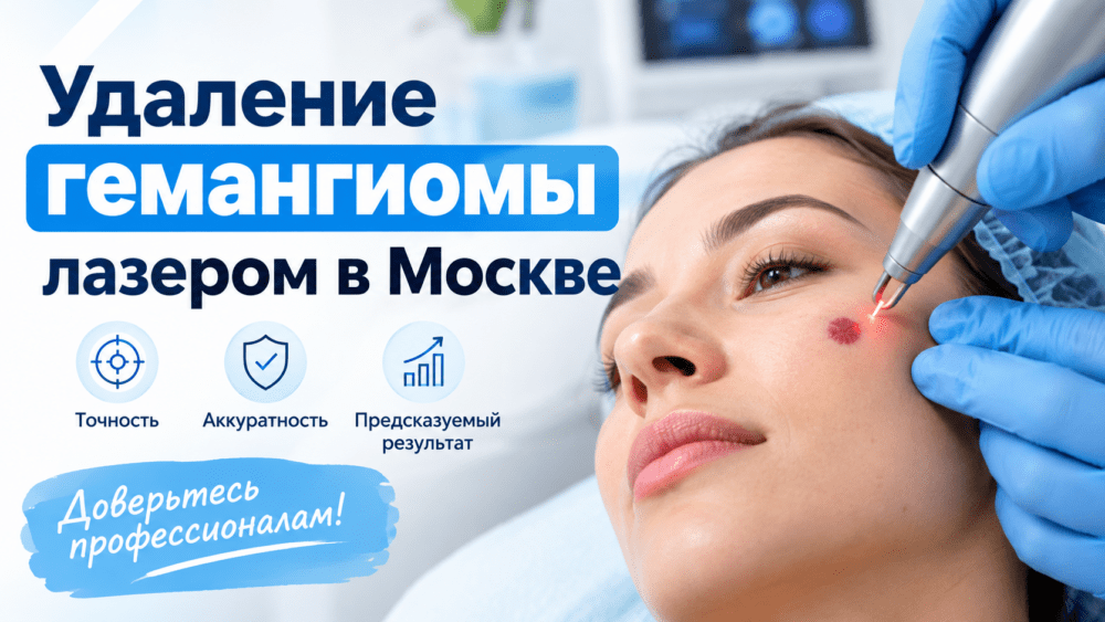Удаление гемангиомы взрослым лазером. Опытные врачи, быстрый результат